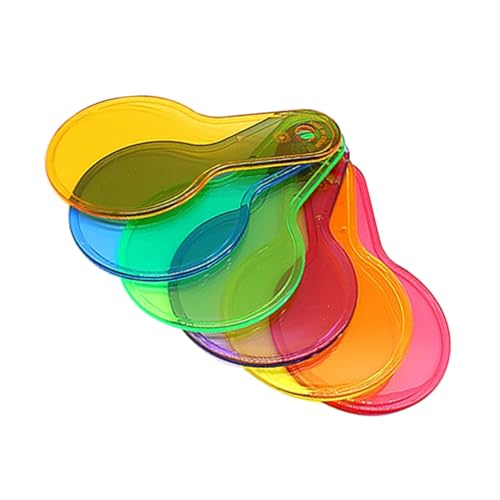 FRCOLOR Transparente Farbfilter Teiliges mit Griffen Langlebige rutschfeste Farbtafeln für Optische Experimente Frühe Bildung Physik und Wissenschaftsspielzeug von FRCOLOR