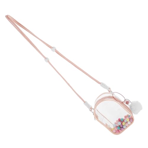 FRCOLOR Transparente Puppen Tragetasche mit Verstellbarem Schultergurt Hochtransparentes Miniatur aufbewahrungsetui für Kleine Figuren Tragbare Sammler vitrine für Puppen Unterwegs von FRCOLOR
