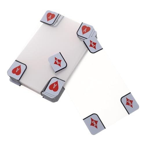 FRCOLOR Transparente Spielkarten wasserdichte PVC Pokerkarten mit Matter Oberfläche Anti-betrug Kunststoff Kartendeck für Reisen Partys Outdoor Spiele von FRCOLOR