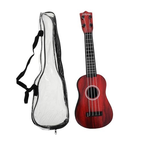 FRCOLOR Ukulele Gitarre Modell mit Tasche Musikinstrument für Mädchen und Jungen Pädagogisches Rhythmus Lernspielzeug Sicherer mit Holzoptik für Frühförderung von FRCOLOR