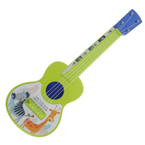 FRCOLOR Ukulele mit Vier Saiten Bunte Cartoon Tiermuster Pädagogisches Musikinstrument für Jungen und Mädchen Kleine Fördert Kreativität und Hörvermögen Zufällige Farbe Zufällige Farbe von FRCOLOR