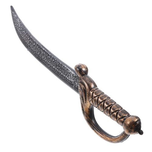 FRCOLOR Und Requisiten Schwerter Für Kinderschwert Römisches Ritterschwert Kleinkindpiratenspielzeug Kid Pirate Sword Piraten -cosplay -requisite Black Plastik von FRCOLOR