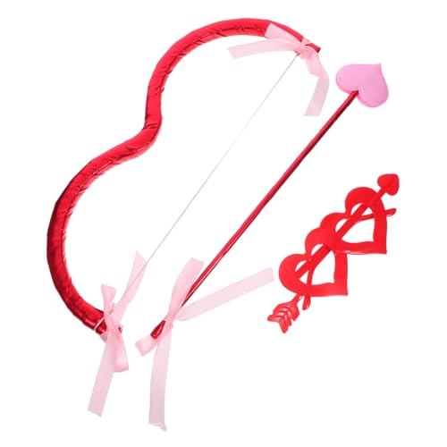 FRCOLOR Valentinstag Cupid Kostüm-set mit Herzbogen und Glänzenden Herzbrillen Romantische Accessoires für Halloween Weihnachtsfeier und Party Cosplay von FRCOLOR
