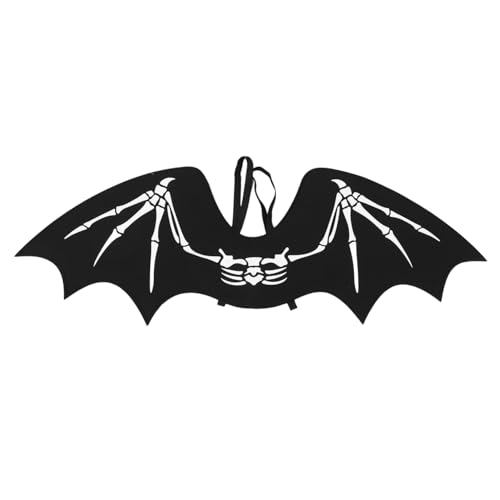 FRCOLOR Verstellbare Schwarze Teufelsfledermausflügel für Erwachsene Halloween Kostüm Bühnenperformance Party Zubehör Verstellbarer Riemen und Detailreicher Langlebiger Leichter FRCOLOR Verstellbare Schwarze Teufelsfledermausflügel für Erwachsene Halloween Kostüm Bühnenperformance Party Zubehör Verstellbarer Riemen und Detailreicher Langlebiger Leichter von FRCOLOR