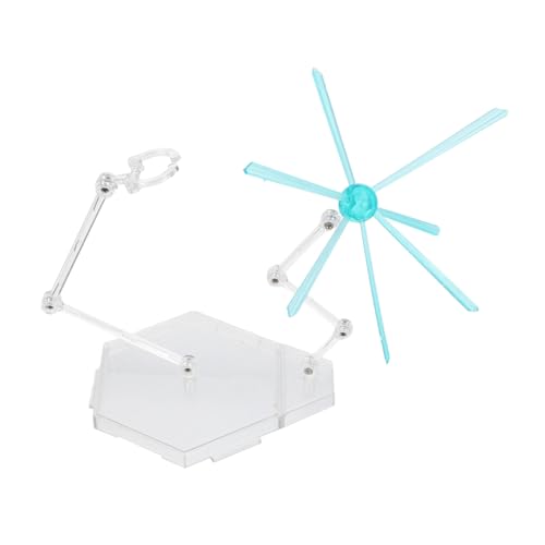 FRCOLOR Verstellbarer Transparenter Action Figure Stand mit Spezialeffekten Halterung für Sammlerfiguren Einfach Montierbarer Displayständer für Puppen und Modellzubehör von FRCOLOR