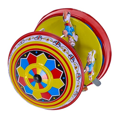 FRCOLOR Vintage Karussell Spieluhr aus Mechanisches Aufziehspielzeug mit Drehendem Wind Up Dekoratives Blechspielzeug für Sammler als für Bar oder Wohnraumgestaltung FRCOLOR Vintage Karussell Spieluhr aus Mechanisches Aufziehspielzeug mit Drehendem Wind Up Dekoratives Blechspielzeug für Sammler als für Bar oder Wohnraumgestaltung von FRCOLOR