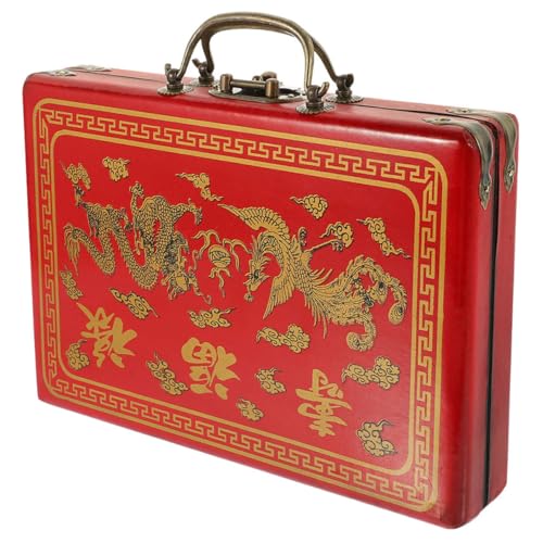 FRCOLOR Vintage Mahjong Aufbewahrungsbox Tragbare Mahjong Kiste mit Griff Robuste und PU Materialien für Zuhause Geschäfte und Reisen zur Organisation und Anderen Utensilien FRCOLOR Vintage Mahjong Aufbewahrungsbox Tragbare Mahjong Kiste mit Griff Robuste und PU Materialien für Zuhause Geschäfte und Reisen zur Organisation und Anderen Utensilien von FRCOLOR