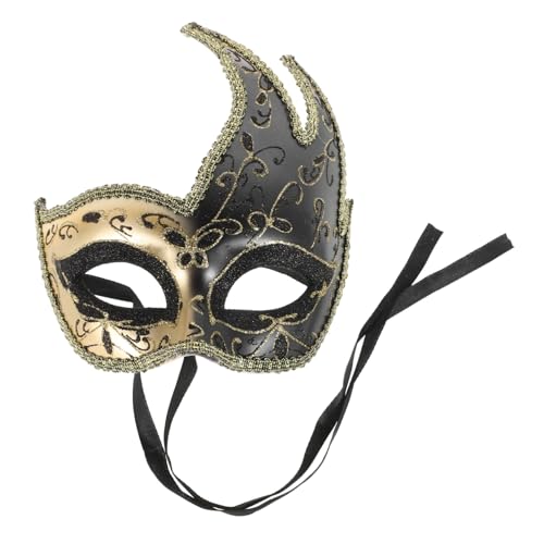 FRCOLOR Vintage Venezianische Halbmaske für Karneval und Cosplay Elegante Dekorative Maske für Halloween Hochzeiten Maskenbälle und Bühnenaufführungen für Damen und Herren Sicheres FRCOLOR Vintage Venezianische Halbmaske für Karneval und Cosplay Elegante Dekorative Maske für Halloween Hochzeiten Maskenbälle und Bühnenaufführungen für Damen und Herren Sicheres von FRCOLOR