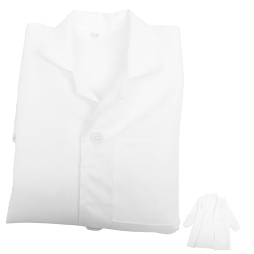 FRCOLOR Waschbarer Laborkittel Unisex Langarm Wissenschaftler Kostüm für Grundschule und Kindergarten Rollenspiel Kinderkostüm Wissenschaftler Outfits für Jungen Mädchen von FRCOLOR