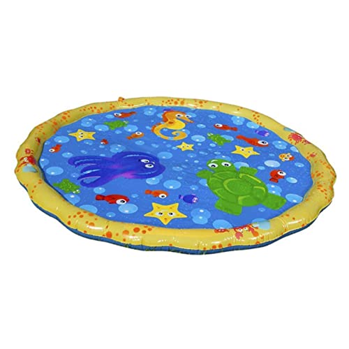 FRCOLOR Wassersprinkler Pad für Kinder Aufblasbare Spielwassermatte mit PVC Material Faltbares Wasserspielzeug für Garten für Sommer Spaß im Freien FRCOLOR Wassersprinkler Pad für Kinder Aufblasbare Spielwassermatte mit PVC Material Faltbares Wasserspielzeug für Garten für Sommer Spaß im Freien von FRCOLOR