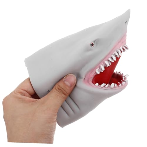 FRCOLOR Weiche TPR Handpuppe für Niedliche Graue handpuppe zum Geschichtenerzählen Interaktives Rollenspiel Kleines Tier Handspielzeug für Kreative Unterhaltung von FRCOLOR