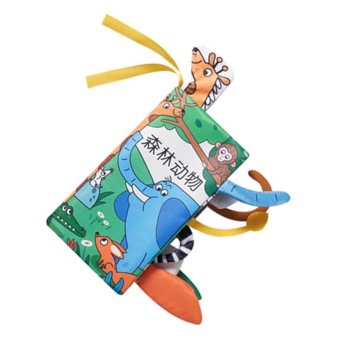 FRCOLOR Weiches Stoffbuch mit Tiermotiven Reißfest Beißfest Sensorisch Fördert Frühe Bildung und Kognitive Entwicklung Langlebig Sicher für Junge Mädchen und Kleinkinder Lernspielzeug von FRCOLOR
