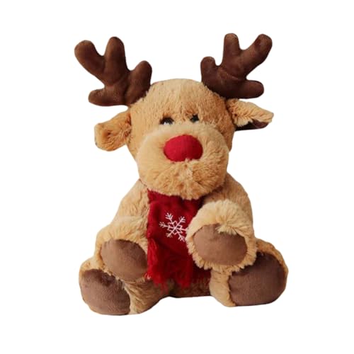 FRCOLOR Weihnachtlicher Elk Plüschfigur Weihnachtsdeko Kuscheliges Rentier Ornament für Freunde Festliche Wohnzimmerdekoration FRCOLOR Weihnachtlicher Elk Plüschfigur Weihnachtsdeko Kuscheliges Rentier Ornament für Freunde Festliche Wohnzimmerdekoration von FRCOLOR