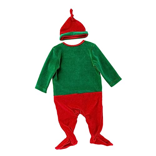 FRCOLOR Weihnachtlicher Jumpsuit Teilig Grün Weiche Xmas Kleidung mit Mütze Hautfreundlicher Weihnachtsmann Overall für Jungen Bequemes Festtagsoutfit für Fotos und Party FRCOLOR Weihnachtlicher Jumpsuit Teilig Grün Weiche Xmas Kleidung mit Mütze Hautfreundlicher Weihnachtsmann Overall für Jungen Bequemes Festtagsoutfit für Fotos und Party von FRCOLOR