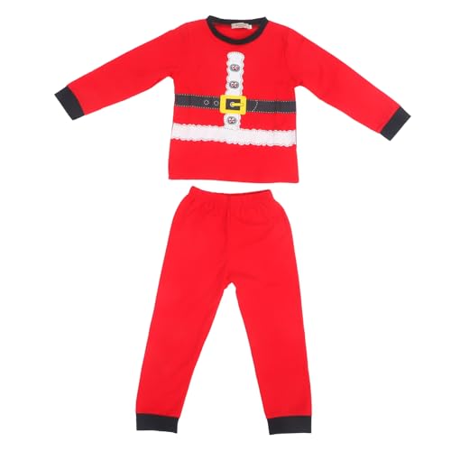 FRCOLOR Weihnachtskostüm Schlafanzug Langärmlig Hautfreundlich rutschfest für Herbst und Frühling Wiederverwendbar für Cosplay Rollenspiel und Weihnachtsfeier von FRCOLOR