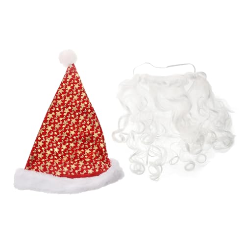 FRCOLOR Weihnachtsmann Kostüm mit Santa Claus Mütze und Falschem Langlebiges Cosplay Zubehör für Erwachsene Bequemes Weihnachtsfest Party Outfit Festliche Verkleidung FRCOLOR Weihnachtsmann Kostüm mit Santa Claus Mütze und Falschem Langlebiges Cosplay Zubehör für Erwachsene Bequemes Weihnachtsfest Party Outfit Festliche Verkleidung von FRCOLOR
