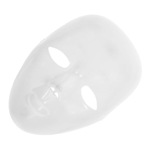 FRCOLOR Weiße DIY Maske zum Ausmalen Leere Karnevalsmaske für Frauen Wiederverwendbare Masquerade Maske für Party Cosplay und Requisiten Kreatives Handbemaltes Kostümzubehör von FRCOLOR