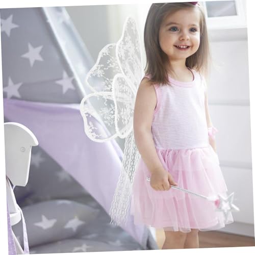 FRCOLOR Weiße Schmetterlingsflügel Cosplay Flügel Leichtes Party Accessoire für Mädchen mit Tragegurten für Bühne Kostüm Verkleidung Karneval FRCOLOR Weiße Schmetterlingsflügel Cosplay Flügel Leichtes Party Accessoire für Mädchen mit Tragegurten für Bühne Kostüm Verkleidung Karneval von FRCOLOR
