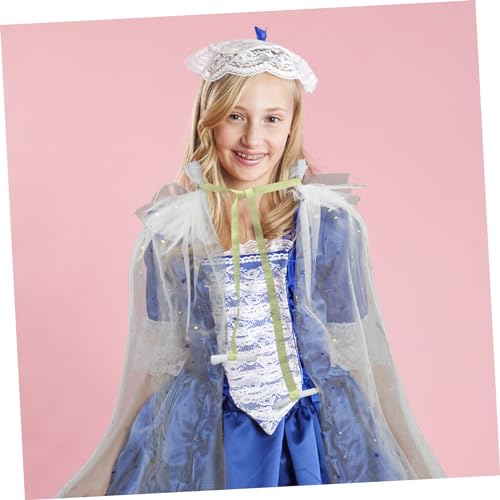 FRCOLOR Weißer Mädchen Gauze Umhang Kostüm Cape für Cosplay Party Geburtstag Outdoor Zubehör FRCOLOR Weißer Mädchen Gauze Umhang Kostüm Cape für Cosplay Party Geburtstag Outdoor Zubehör von FRCOLOR