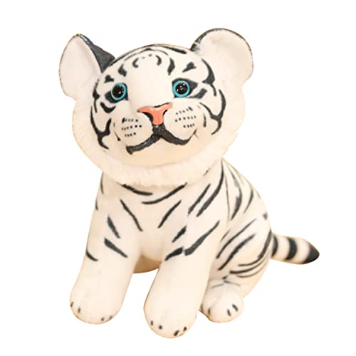 FRCOLOR Weißes Tiger Plüschtier Kuscheliges Weiches Realistisches Stofftier Langlebiges Sicheres Material für Schlafbegleitung und Wohnzimmerschmuck FRCOLOR Weißes Tiger Plüschtier Kuscheliges Weiches Realistisches Stofftier Langlebiges Sicheres Material für Schlafbegleitung und Wohnzimmerschmuck von FRCOLOR