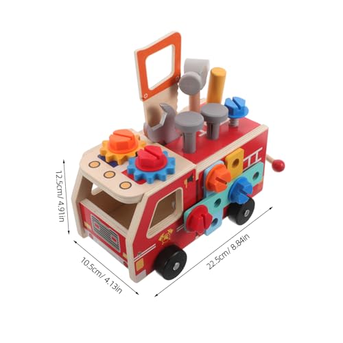 FRCOLOR Werkzeugwagen Holzspielzeug mit Schrauben und Muttern Feinmotorik Stem Lernspielzeug für Kleinkinder Montessori Konstruktionsauto FRCOLOR Werkzeugwagen Holzspielzeug mit Schrauben und Muttern Feinmotorik Stem Lernspielzeug für Kleinkinder Montessori Konstruktionsauto von FRCOLOR