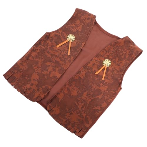 FRCOLOR Western Kinderweste Cowboy Kostüm Unisex Westernstyle Verkleidung Kinderkostüm Party Fasching Karneval Accessoire von FRCOLOR