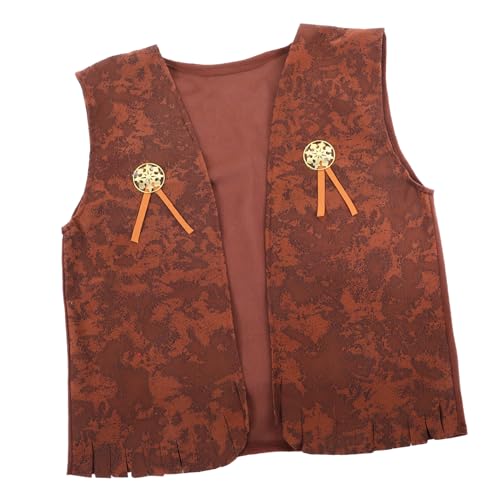 FRCOLOR Western Weste Kinderkostüm Atmungsaktiv Bequem Verarbeitet Vielseitig für Western Motto Party Karneval Festival Verkleidung Cosplay von FRCOLOR