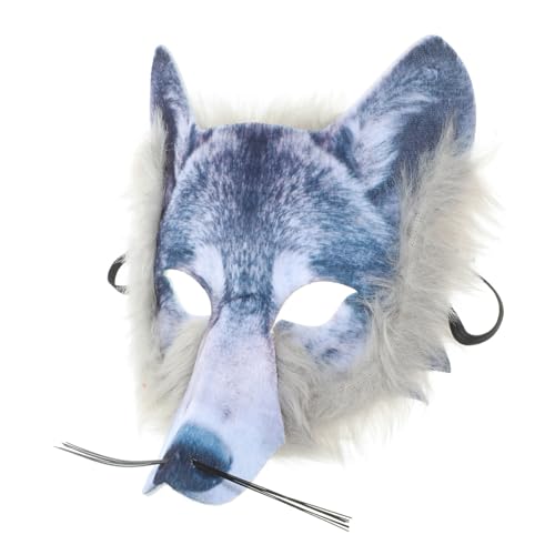 FRCOLOR Wolfsmaske Halloween Masquerade Maske Leicht und Bequem für Erwachsene Cosplay Kostüm Party Karneval Zubehör von FRCOLOR