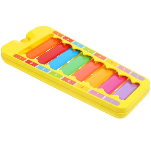FRCOLOR Xylophon Percussion Stabiles Musikinstrument aus Robustem Material für Musikalischen Früherziehung Handlich und Langlebig Vielseitig als Glockenspiel und Klavier Zufällige Farbe von FRCOLOR
