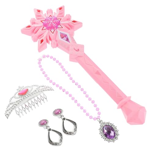 FRCOLOR Zauberstab Schmuckset Ohrringe Kindergeburtstag gastgeschenke Prinzessin Krone Prinzessin Cosplay -Kostümzubehör Cosplay-Kostüm für Schmuck Stoff Rosa FRCOLOR Zauberstab Schmuckset Ohrringe Kindergeburtstag gastgeschenke Prinzessin Krone Prinzessin Cosplay -Kostümzubehör Cosplay-Kostüm für Schmuck Stoff Rosa von FRCOLOR