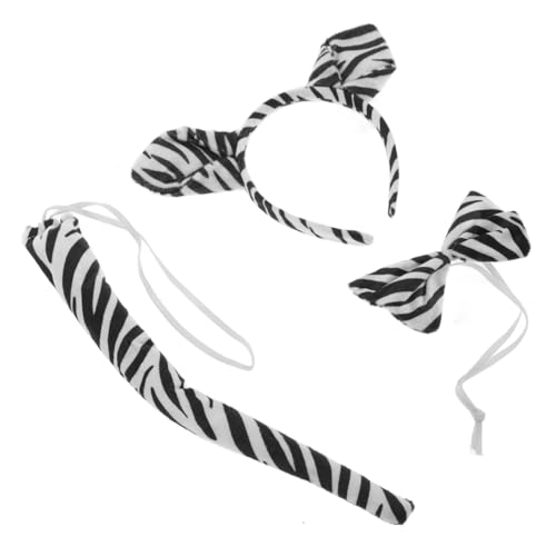 FRCOLOR Zebra Kostüm Tier Kostüm Accessoires Ohr Stirnband und für Karneval Halloween Cosplay Party Langlebig Komfortabel von FRCOLOR