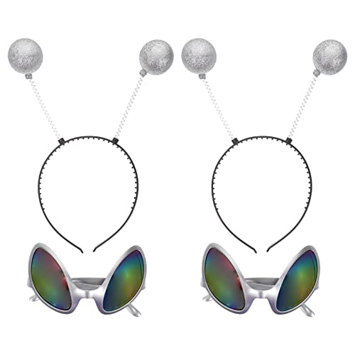FRCOLOR ?erirdische Gl?ser Und ?erirdischen Gl?ser Und Stirnband Alien Gl?ser Stirnband Party Boppers Stirnband ?erirdische Brille von FRCOLOR