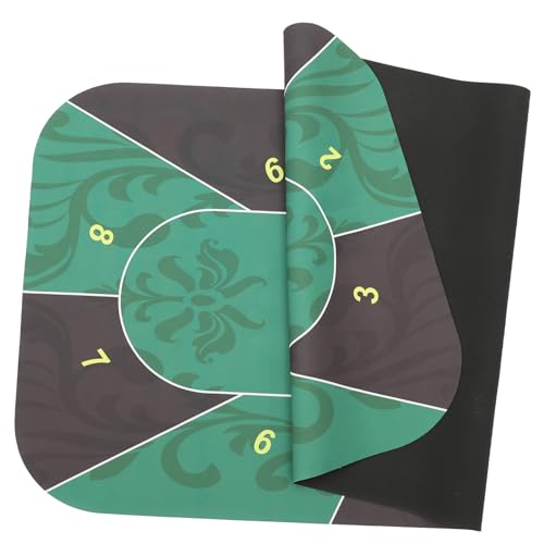 FRCOLOR rutschfeste Pokermatte aus Robustem Gummi Rechteckige Tischmatte für Kartenspiele Poker und Brettspiele Geräuschdämpfend Dekoratives Design für Spieler Vielseitige FRCOLOR rutschfeste Pokermatte aus Robustem Gummi Rechteckige Tischmatte für Kartenspiele Poker und Brettspiele Geräuschdämpfend Dekoratives Design für Spieler Vielseitige von FRCOLOR