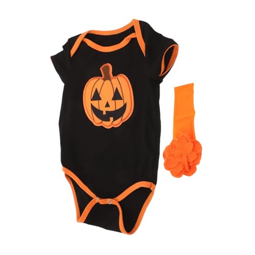 FRCOLOR -strampler Jungen Kostüm Halloween Pyjama Kürbis-outfit Für Mädchen Kürbis-halloween-kostüm Für Thanksgiving- -mädchen-outfit Kürbis Babykostüm Baumwolle von FRCOLOR