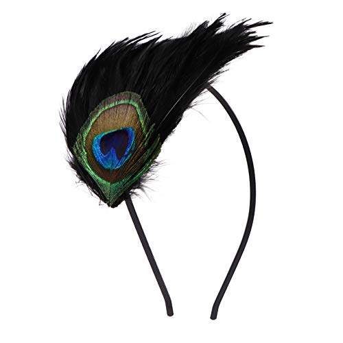 Feder pfau haarreif 1920ER Flapper Stirnband Haarschmuck Pfauenkopfschmuck fascinator damen Dekoratives Foto-Requisit FüR Feder pfau haarreif 1920ER Flapper Stirnband Haarschmuck Pfauenkopfschmuck fascinator damen Dekoratives Foto-Requisit FüR von FRCOLOR