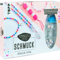 TOPP 18252 Terrazzo-Schmuckset Dolce Vita (Pink) - Anleitung und Material für 4 Schmuckstücke von FRECHVERLAG