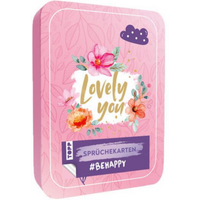 TOPP 18523 Lovely You - Sprüchekarten #BeHappy von FRECHVERLAG