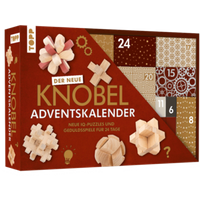TOPP 18647 Knobelspiel-Adventskalender – Neue IQ-Puzzles und Geduldsspiele für 24 Tage von FRECHVERLAG