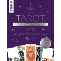 TOPP 25082 Das Tarot Adventskalenderbuch - 24 Tage, 24 Legeformen, 24 Lebensfragen. Buch mit Ausklappseiten für jeden Tag mit wunderschönem 78 | von FRECHVERLAG