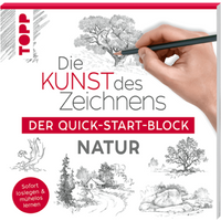 TOPP 28035 Die Kunst des Zeichnens Natur. Der Quick-Start-Block - Sofort loslegen und mühelos lernen von FRECHVERLAG