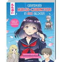TOPP 28098 Grundkurs Manga-Charaktere in 600 Bildern von FRECHVERLAG