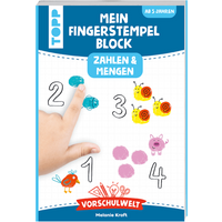 TOPP 29032 Vorschulwelt - Mein Fingerstempelblock Zahlen und Mengen von FRECHVERLAG