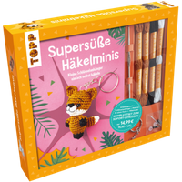 TOPP 29084 Kreativ-Set: Supersüße Häkelminis. Anleitungsbuch mit Material zum Sofort-Loslegen von FRECHVERLAG