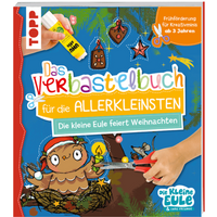 TOPP 29108 Verbastelbuch für die Allerkleinsten - Die kleine Eule feiert Weihnachten von FRECHVERLAG