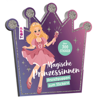 TOPP 29212 Stickerbuch: Anziehpuppen zum Stickern. Magische Prinzessin von FRECHVERLAG