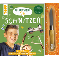TOPP 29246 Kreativstart Kids Schnitzen. Anleitungsbuch und Material von FRECHVERLAG