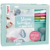 TOPP 4366 Kreativ-Set Steine bemalen im Boho-Stil von FRECHVERLAG