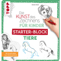 TOPP 4456 Die Kunst des Zeichnens für Kinder Starter-Block - Tiere von FRECHVERLAG