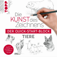 TOPP 4764 Die Kunst des Zeichnens Tiere. Der Quick-Start-Block - Sofort loslegen und mühelos lernen von FRECHVERLAG