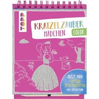 TOPP 7837 Kratzelzauber Color Mädchen, mit Holzstift von FRECHVERLAG